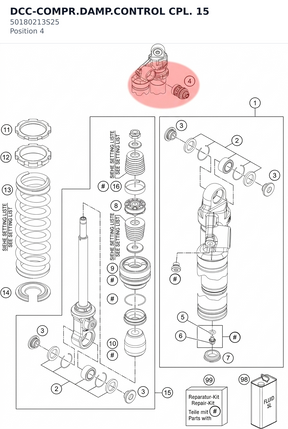 Diagram preview: DCC-COMPR.DAMP.CONTROL CPL. 15 (50180213S25)