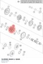 Diagram preview: SLIDING GEAR 6. GEAR (60333016000)