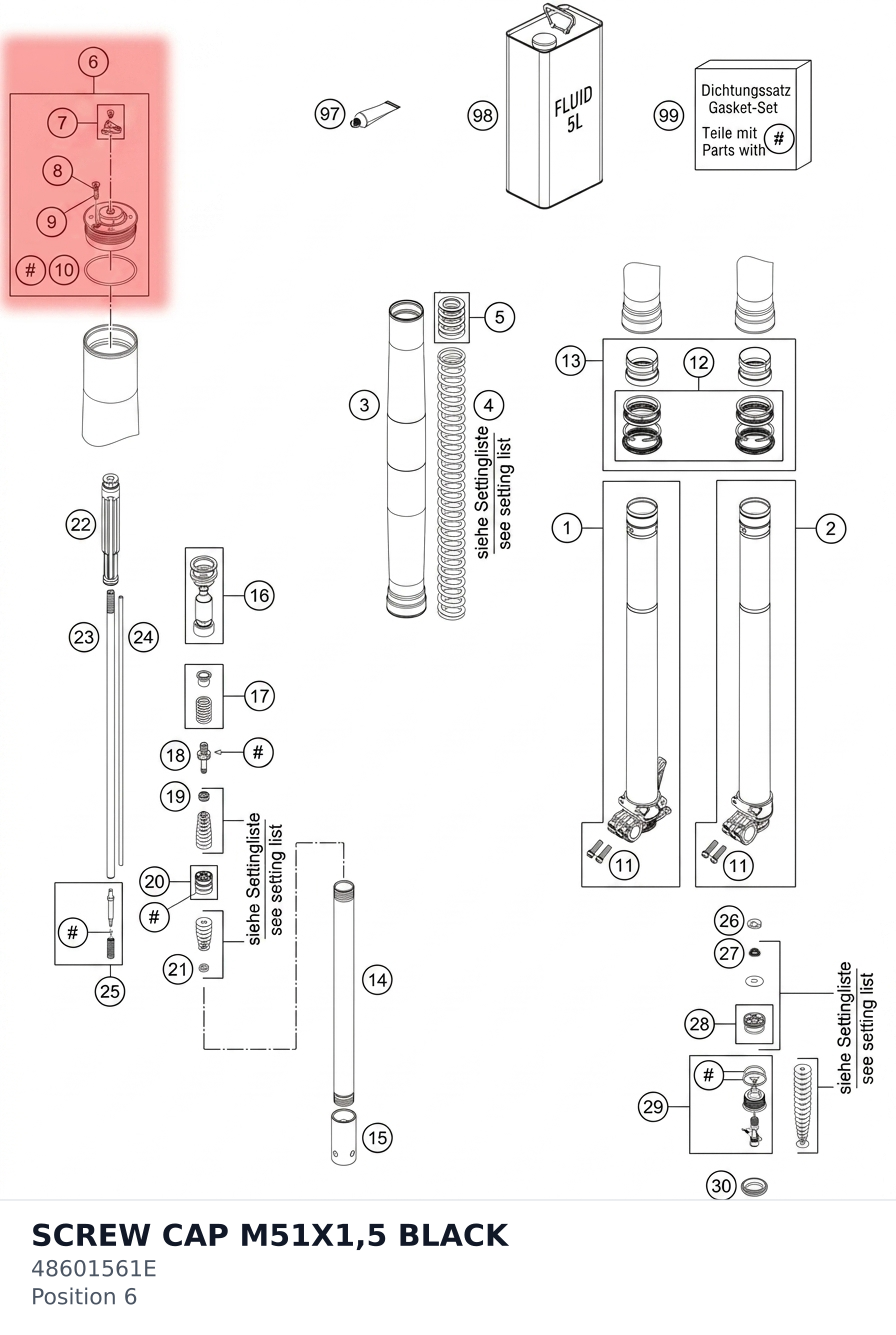 Diagram preview: SCREW CAP M51X1,5 BLACK (48601561E)