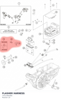 Diagram preview: FLASHER HARNESS (72511081000)