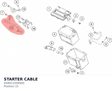 Diagram preview: STARTER CABLE (A58011059000)