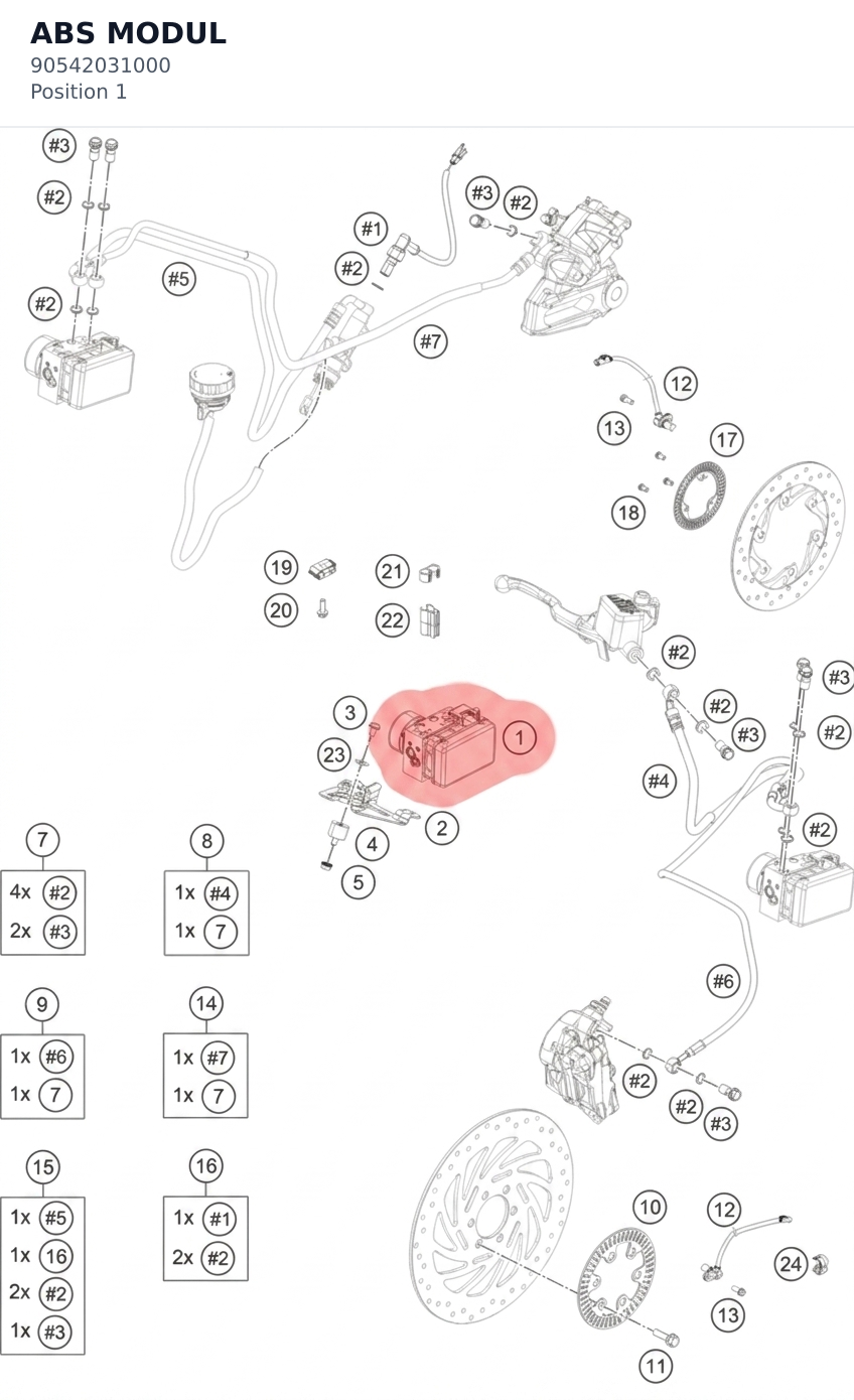 Diagram preview: ABS MODUL (90542031000)