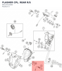 Diagram preview: FLASHER CPL. REAR R/S (90214525000)