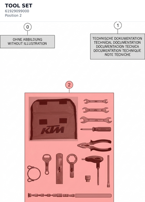 Diagram preview: TOOL SET (61929099000)