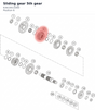 Diagram preview: Sliding gear 5th gear (63633015000)