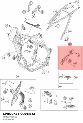 Diagram preview: SPROCKET COVER KIT (79003096010)