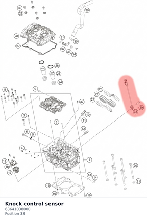 Diagram preview: Knock control sensor (63641038000)