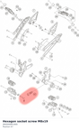 Diagram preview: Hexagon socket screw M8x19 (J900000801900)