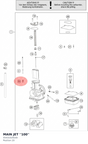 Diagram preview: MAIN JET ''100'' (55431029100)