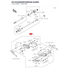 Kawasaki OEM – KIT-ACC, SHROUD SLIDE product image