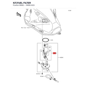 Kawasaki OEM – KIT,FUEL FILTER product image