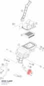 Diagram preview: HOSE CLAMP (90106000004)