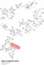 Diagram preview: BOLT FLANGED M6X1 (J900000610501)