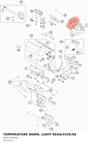 Diagram preview: TEMPERATURE WARN. LIGHT RED'98 (58011022400)