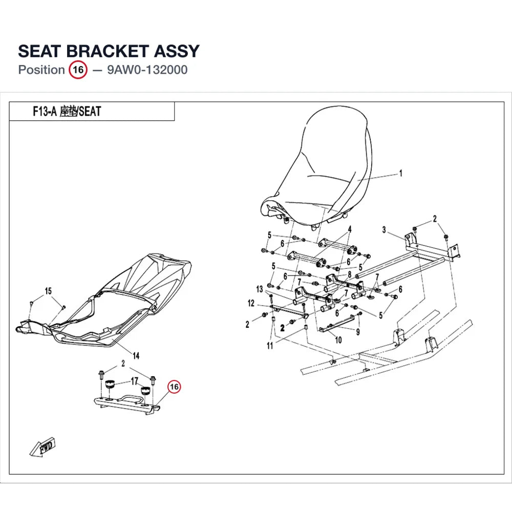 SEAT BRACKET ASSY product image