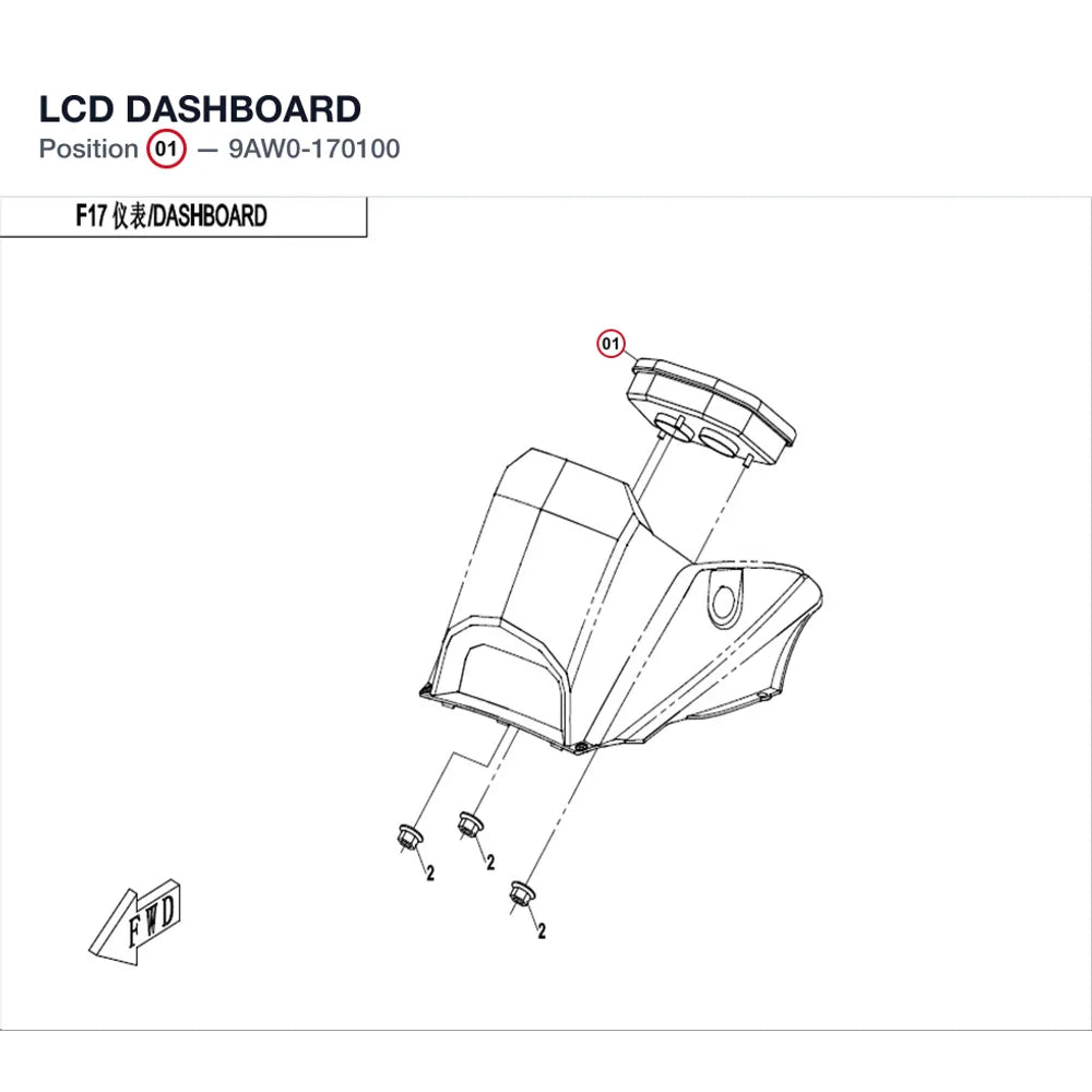 LCD DASHBOARD product image