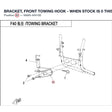 BRACKET, FRONT TOWING HOOK - WHEN STOCK IS 0 THIS ITEM IS NO LONGER AVAILABLE product image