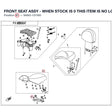 FRONT SEAT ASSY - WHEN STOCK IS 0 THIS ITEM IS NO LONGER AVAILABLE product image