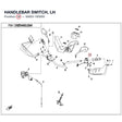 HANDLEBAR SWITCH, LH product image