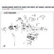 HANDLEBAR SWITCH ASSY, RH REPL BY 9AW2-160700-00002 product image