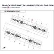 REAR CV DRIVE SHAFT,RH - WHEN STOCK IS 0 THIS ITEM IS NO LONGER AVAILABLE product image