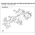 EXHAUST PIPE ASSY REPL BY 9AW3-021200-00002 product image