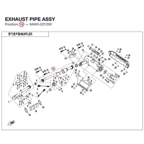 EXHAUST PIPE ASSY product image