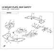 LH MOUNT PLATE, SEAT SAFETY product image