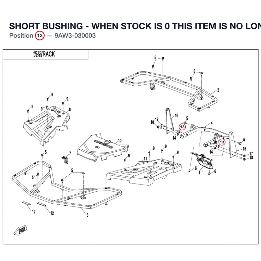SHORT BUSHING - WHEN STOCK IS 0 THIS ITEM IS NO LONGER AVAILABLE product image