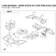 LONG BUSHING - WHEN STOCK IS 0 THIS ITEM IS NO LONGER AVAILABLE product image
