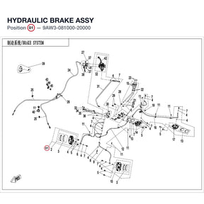 HYDRAULIC BRAKE ASSY product image