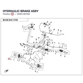 HYDRAULIC BRAKE ASSY product image