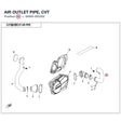 AIR OUTLET PIPE, CVT product image