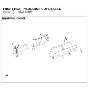 FRONT HEAT INSULATION COVER ASSY. product image