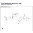 REAR INNER HEAT INSULATION ASSY product image