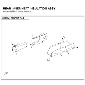 REAR INNER HEAT INSULATION ASSY product image