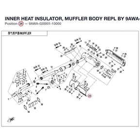 INNER HEAT INSULATOR, MUFFLER BODY REPL BY 9AWA-020001-20000 product image