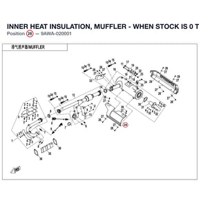 INNER HEAT INSULATION, MUFFLER - WHEN STOCK IS 0 THIS ITEM IS NO LONGER AVAILABLE product image