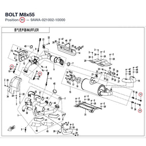 BOLT M8x55 product image