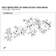 BOLT M8X55 REPL BY 9AWA-021002-10000 product image