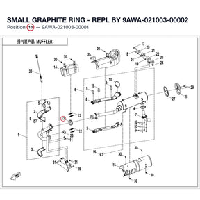 SMALL GRAPHITE RING - REPL BY 9AWA-021003-00002 product image