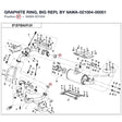 GRAPHITE RING, BIG REPL BY 9AWA-021004-00001 product image