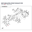 HEAT INSULATOR, FRONT EXHAUST PIPE product image