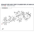 EXHAUST PIPE ASSY, FIRST CYLINDER REPL BY 9AWA-021100-10001 product image