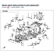 REAR HEAT INSULATION PLATE BRACKET product image