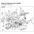 FRONT RH MOUNT PLATE, ENGINE product image