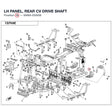 LH PANEL, REAR CV DRIVE SHAFT product image