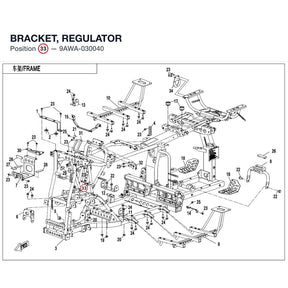 BRACKET, REGULATOR product image