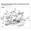 HEAD GUARD BRACKET REPL BY 9AWA-030120-10000 product image
