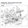 FRAME ASSY - REPL BY 9AWA-031000-H0000 product image